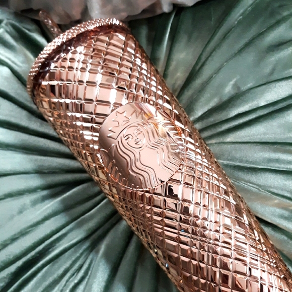 STARBUCKS LTD ED COPPER METALLIC TEXTURED CUP SWIRL STRAW! RARE! - Picture 10 of 10